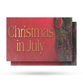 thumbnail image 1 of Christmas in July Vinyl Decal 2 Pack of 12 Inch x 16 Inch Weatherproof Heavy-Duty Adhesive Backing | Seasonal Promotions, Festive Decor, Retail Sales | Made in USA, 1 of 6