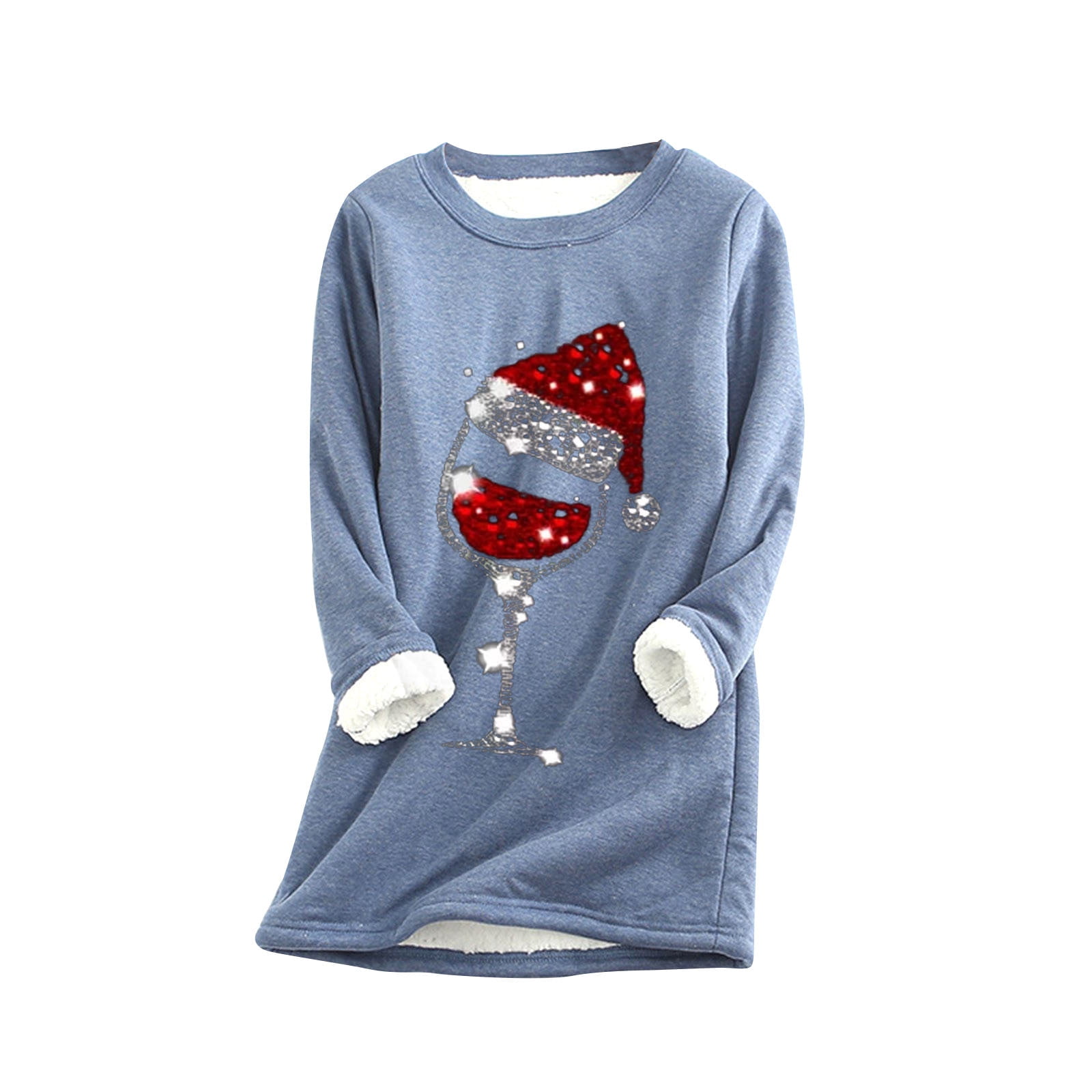 Earlymemb Women's Merry Christmas Oversized Hoodies Fleece