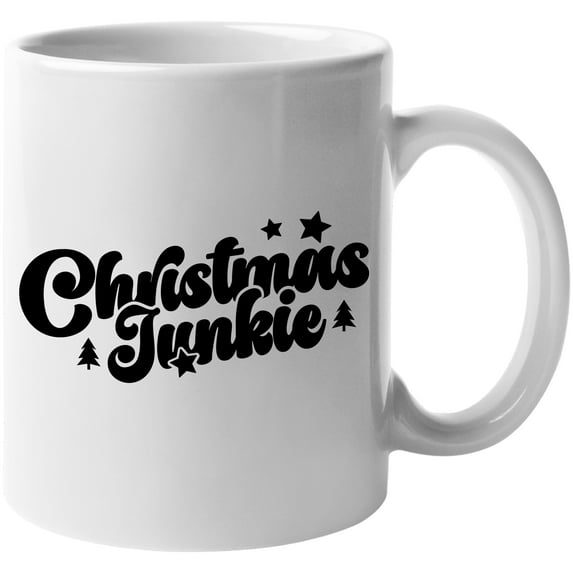 Christmas Junkie Merch Gift, White 11oz Ceramic Mug