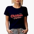 thumbnail image 1 of Christmas Junkie with Stars & Christmas Trees Art Merch Gift, Navy Blue T-Shirt, 3XL, 1 of 5