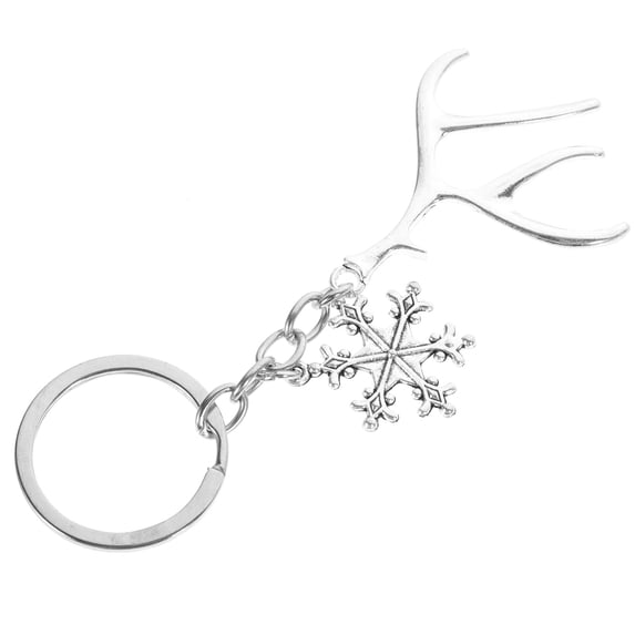 Raindrops Holiday Themed Antler Key Chain Silver 1Pack Decorative Accessory