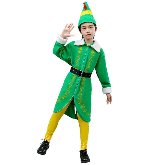 Christmas Kids Boy Clothes Long Sleeve Cute Top Dress Solid Color Pants Children Outfits with Santa Hat Casual Cozy Soft