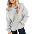 thumbnail image 1 of Christmas Kids Hoodies Girls Christmas Hoodie Toddler Boy Christmas Hoodie Long Sleeved Christmas Printed Round Neck Children's Hooded Sweatshirt for Boys and Girls Hoodies, 1 of 3
