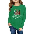 thumbnail image 1 of Christmas Kids Sweatshirt Kids Christmas Sweatshirt Girls Toddler Boy Christmas Sweatshirt Children's Shirt Long Sleeved Christmas Printed Round Neck Top Suitable for Boys and Girls Aged 1-12, 1 of 3