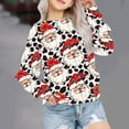 thumbnail image 1 of Christmas Kids Tops Girls Christmas Tops Long Sleeve Kid Shirts Girl Girls Winter Christmas Printed Long Sleeve Hoodless Sweatshirt, 1 of 7