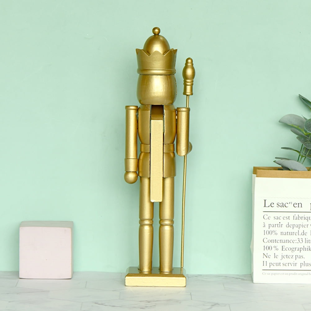 Christmas King Nutcracker Holiday Wood Nutcracker King Figure Home Decor