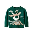 thumbnail image 1 of Christmas Kintted Sweater for Baby Girls Boys, Cute Deer Soft Long Sleeve Warm Pullover, Unisex Sizes 1-6Y, 1 of 2