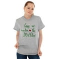 thumbnail image 1 of Christmas Kiss Me Under The Mistletoe Women's Plus Size Graphic Tee Brisco Brands 2X, 1 of 4