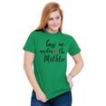 thumbnail image 1 of Christmas Kiss Me Under The Mistletoe Women's Graphic T Shirt Tees Brisco Brands M, 1 of 6
