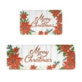 Christmas Kitchen Carpet (2 Pieces) Merry Christmas Kitchen Carpet
