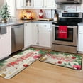 Christmas Kitchen Carpet (2 Pieces) Merry Christmas Kitchen Carpet