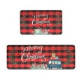 Christmas Kitchen Carpet (2 Pieces) Merry Christmas Kitchen Carpet