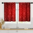 thumbnail image 1 of Christmas Kitchen Curtains Snowflakes Window Curtains Over Sink Set of 2, Xmas Red Short Tier Curtain for Kitchen, Winter Kitchen Decor 26" x 36", 1 of 6