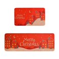 thumbnail image 1 of Christmas Kitchen Floor Mats, Non Slip Kitchen Rug Set, L Shape Cushioned Antifatigue Polyester Floor Mats for Entryway, Dining Room, Bathroom, 2 Piece Red Thickened Encryption Runner Set, 1 of 7