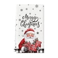thumbnail image 1 of Christmas Kitchen Hand Towel – Hanging Dish Towel with Ghost Print, Quick-Dry Red Towel with Loop for Bathroom, Sink or Holiday Gift, 1 of 5
