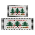 thumbnail image 1 of Christmas Kitchen Mat Set of 2 Non Skid Kitchen Mats for Floor,Merry Christmas Tree Gnomes Short Rugs for Kitchen Floor for Bathroom,Room Bath (47x17+30x17in), 1 of 7