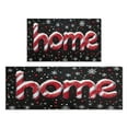 thumbnail image 1 of Christmas Kitchen Rug Set of 2 Absobent Kitchen Mats for Floor,Home Winter Snowflake Welocme Christmas Kitchen Rugs and Mats for Bathroom,Room Door (47x17+30x17in), 1 of 7
