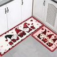 thumbnail image 1 of Christmas Kitchen Rug Set of 2 Kitchen Floor Mats Non-Slip Backing Christmas Gnomes Kitchen Mat Washable Seasonal Holiday Wedding Doormat Runner Rug 40x60cm+40x120cm, 1 of 4