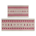thumbnail image 1 of Christmas Kitchen Rug Set of 2 Non Slip Kitchen Mats for Floor,Red Christmas Tree Winter Snowflake Kitchen Runner for Bathroom,Room Cooking (47x17+30x17in), 1 of 1