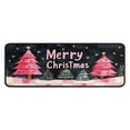 thumbnail image 1 of Christmas Kitchen Rug Sets 2 Piece Merry Xmas Tree Branches Kitchen Floor Mat Non Slip Rugs for Kitchen Floorfor Cook Home Decor (47x17+30x17 Inches), 1 of 7