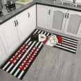 thumbnail image 1 of Christmas Kitchen Rugs Christmas Rug Christmas Kitchen Decor Merry and Bright Stripe Christmas Kitchen Mat Christmas Mat Kitchen Runner Rugs Comfort Home Decor Non-Slip Floor Mat Doormat, 1 of 5