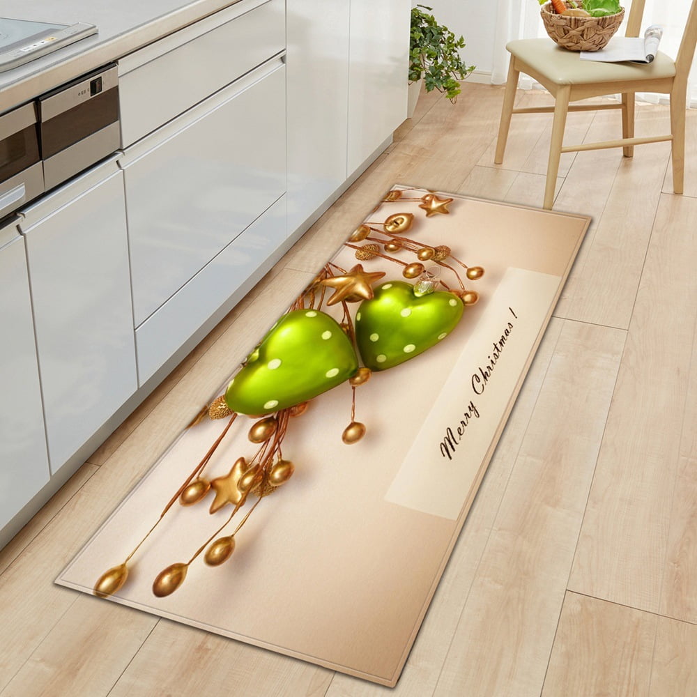 Christmas Kitchen Rugs Kitchen Floor Mats NonSlip Backing Kitchen Mat