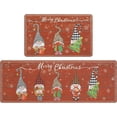 thumbnail image 1 of Christmas Kitchen Rugs and Mats 2 PCS Non Skid Farmhouse Kitchen Mats for Floor Waterproof Kitchen Runner Rugs Set Gnomes Snowflake Antifatigue Kitchen Mat for Winter Xmas Holiday Decor, 1 of 6