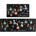 thumbnail image 1 of Christmas Kitchen Rugs and Mats - Black Santa Claus Christmas Rugs and Mats Non Skid Washable,Holiday Low Profile Floor Mat Merry Christmas Decorations for Home Kitchen,Colorful Xmas Decor, 1 of 6