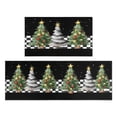 thumbnail image 1 of Christmas Kitchen Rugs and Mats Set of 2,Buffalo Plaid Christmas Tree Merry Christmas Kitchen Mat,Xmas Winter Holiday Non Slip Low-Profile Sink Mat Decorations for Home Kitchen 17x47+17x30 Inches, 1 of 8