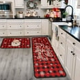 thumbnail image 1 of Christmas Kitchen Rugs and Mats Set of 2, Christmas Decorations for Home Non Slip Backing Winter Holiday Kitchen Rug Seasonal Low-Profile Kitchen Floor Mat Xmas Decor 17"X47"+17"X30", 1 of 6