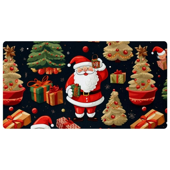Christmas Kitchen Rugs Non Skid Kitchen Mats for Floor Cushioned Anti Fatigue Kitchen Floor Mats Comfort Mats for Standing Sink Laundry