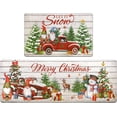thumbnail image 1 of Christmas Kitchen Rugs Set of 2, Farmhouse Christmas Tree Truck Kitchen Floor Mat, Non Slip Anti Fatigue Kitchen Mats for Floor, Cushioned Kitchen Rug Set Christmas Winter Holiday Decorations, 1 of 6