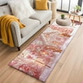 thumbnail image 1 of Christmas Kitchen Runner Rug 2x6 Washable Runners for Hallway Non Slip Pink Xmas Farmhouse Snowflake Tree Large Area Rug Indoor Floor Carpet for Bathroom Laundry Entryway Bedroom Living Room, 1 of 8