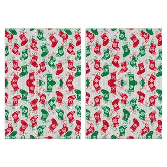 Christmas Kitchen Towels Set Of 2 - 18x26 Inch Ultra Absorbent Dish Towels, Soft Drying Hand Towels for Cooking, Baking & Decor, Spring/Summer Home Aesthetic.