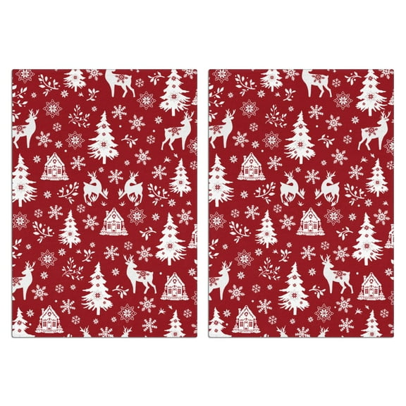 Christmas Kitchen Towels Set Of 2 - 18x26 Inch Ultra Absorbent Dish Towels, Soft Drying Hand Towels for Cooking, Baking & Decor, Spring/Summer Home Aesthetic.