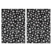 Christmas Kitchen Towels Set of 2-Tree & Plaid & Snowflakes Leaf Printed Tea Towels(18x26 inch)-Absorbent Cotton Home Decor for Christmas,Housewarming Gifts.