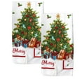 thumbnail image 1 of Christmas Kitchen Towels Xmas Tree Designs Dish Towel Ultra Absorbent Soft Quick Drying Dish Clothes Polyester for Home Decor Holiday Baking Cooking Hand & Kitchen Tasks Set of 2 with Oggetto, 1 of 7