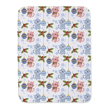 Christmas Kittens Pattern Blanket -Image by Shutterstock,