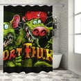 thumbnail image 1 of Orinice Rat Fink Bathroom Decor Set - Colorful Luxurious Polyester Fabric Shower Curtain with Hooks, Chic Modern Design 60x72, 1 of 7