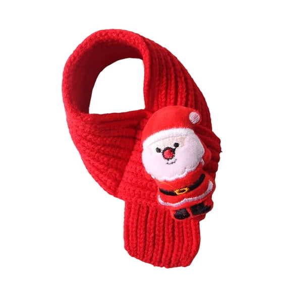 Christmas Knit Pet Scarf Adjustable Holiday Neck Scarf for Cats Dogs Festive ,Red2-32x5cm