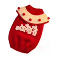 thumbnail image 1 of Christmas Knitted Cat Sweater,Cat Sweater Winter Warm Pullover Turtleneck Knitwear with Cute Bunny Embroidery Pattern,for Winter Pet Dress Up, 1 of 7
