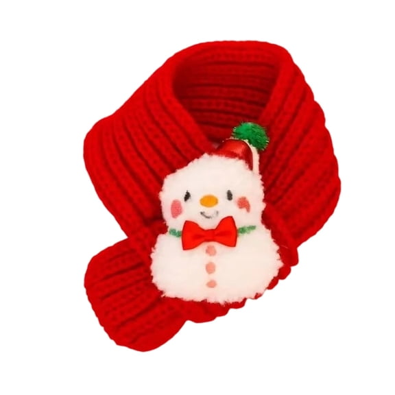 Christmas Knitted Dog Scarf, Christmas Pets for Pets, Kitten Doggy, Puppy Wearing, Holiday Outfits