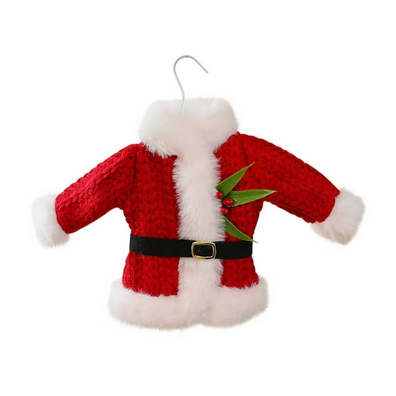 Christmas Knitted Sweater Ornament – Mini Fabric Clothes Decoration for Tree & Holiday Scene, Cute Hanging Sweater Pendant for Home Décor & Gift