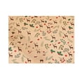 thumbnail image 1 of Christmas Kraft Wrapping Paper – Vintage Multicolor Gift Wrap with Tree, Elk & Bell Print for Holiday Gift Wrapping & Decoration, 1 of 5