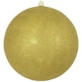 thumbnail image 1 of Christmas By Krebs Ornament, Commercial Grade Indoor and Outdoor Shatterproof Plastic, Water Resistant Ball Ornament Decorations (Gold Glitter, 12 inch (300mm)), 1 of 9