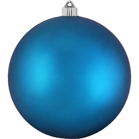 Christmas By Krebs Ornament, Large Commercial Grade Indoor and Outdoor Shatterproof Plastic, UV and Water Resistant Ball Ornament Decorations (Velvet Aloha Blue, 8 inch (200mm))