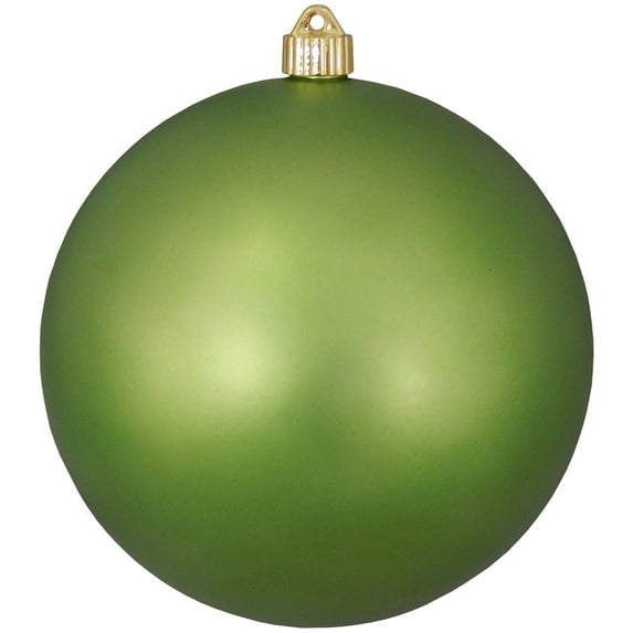 Christmas By Krebs Ornament, Large Commercial Grade Indoor and Outdoor Shatterproof Plastic, UV and Water Resistant Ball Ornament Decorations (Velvet Krypton Green, 8 inch (200mm))