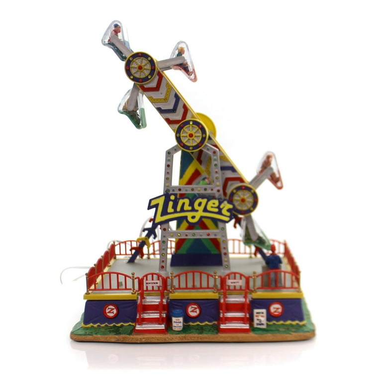 Christmas Le Zinger Plastic Lemax Carnival Kiddie Ride 84809