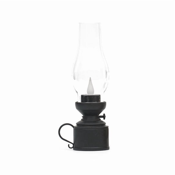 Christmas LED Horse Lamp - Luminous Kerosene Style Electronic Candle - Desktop Wind Lamp Decor - Night Light for Home, Camping, Emergency Lighting, Holiday Ornament, LR44 Battery Operated