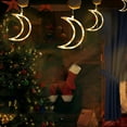 thumbnail image 1 of Christmas LED Light Decoration, Battery Powered Window Lights, Christmas Tree Snowflake Snowman Indoor Bedroom Display with Suction Cup Hook, Holiday Warm White, 1 of 7